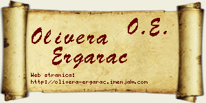 Olivera Ergarac vizit kartica
